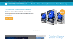 Desktop Screenshot of photoshop-elements-tutorials.de